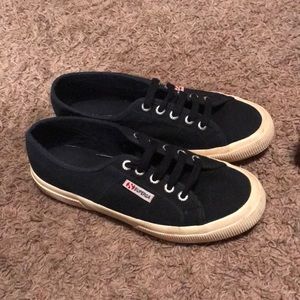 Navy blue superga sneakers